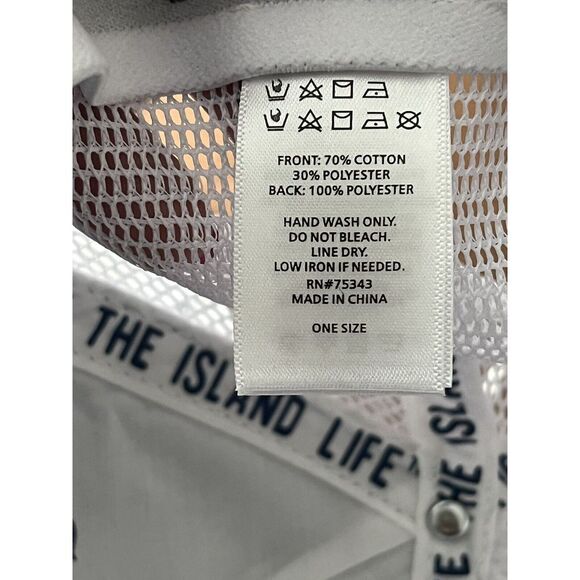 NWT Tommy Bahama Men's Baseball Cap Snap Back Margarita Recipe Mesh Back Gray - Picture 8 of 8